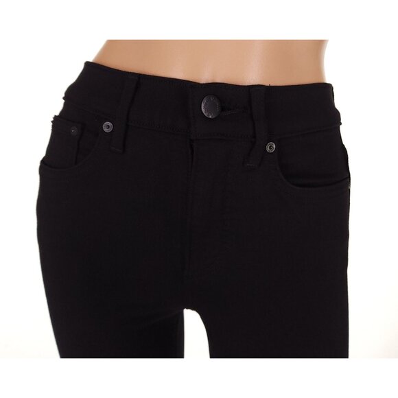 Aritzia Denim Forum The Nico Mid Rise Skinny Crop Jean Size 24 XS Black Stretch - Picture 4 of 16